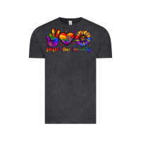Vintage Black peace love equality Vintage Tee - JahusDesignShop