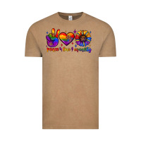 Vintage Coffee peace love equality Vintage Tee - JahusDesignShop