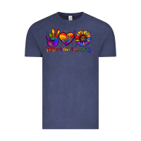 Vintage Denim peace love equality Vintage Tee - JahusDesignShop