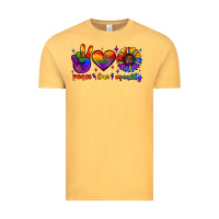 Vintage Mustard peace love equality Vintage Tee - JahusDesignShop