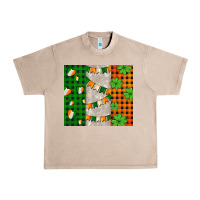 French Oak irish flag with shamrocks and heart Urban Heavy Tee - AdoDesignShop