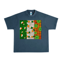 Midnight Navy irish flag with shamrocks and heart Urban Heavy Tee - AdoDesignShop