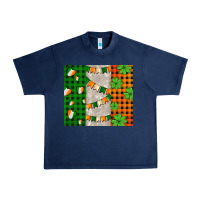 Navy irish flag with shamrocks and heart Urban Heavy Tee - AdoDesignShop