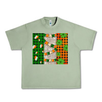 Oil Green irish flag with shamrocks and heart Urban Heavy Tee - AdoDesignShop