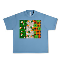 Pebble Blue irish flag with shamrocks and heart Urban Heavy Tee - AdoDesignShop