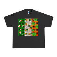 Pigment Black irish flag with shamrocks and heart Urban Heavy Tee - AdoDesignShop