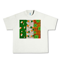 Pistachio irish flag with shamrocks and heart Urban Heavy Tee - AdoDesignShop