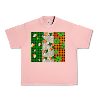 Salmon irish flag with shamrocks and heart Urban Heavy Tee - AdoDesignShop