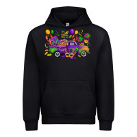 Black mardi gras truck Urban Hoodie - CowGirlArtShop