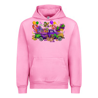 Fuchsia Pink mardi gras truck Urban Hoodie - CowGirlArtShop