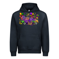 Navy mardi gras truck Urban Hoodie - CowGirlArtShop