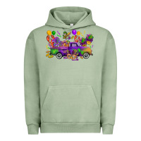 Pigment Oil Green mardi gras truck Urban Hoodie - CowGirlArtShop