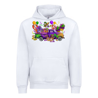 White mardi gras truck Urban Hoodie - CowGirlArtShop