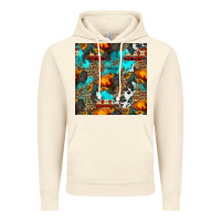 Vintage Artic western sunset bison and sunflowers seamless pattern Vintage Hoodie - HRA Design Shop