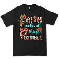 Black faith makes all things possible Premium Tee - BarkalooDesign