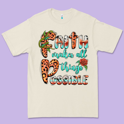 Faith Makes All Things Possible Premium Tee Designed By Barkaloodesign