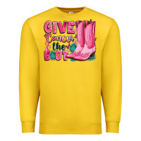 Lemon give cancer the boot Premium Sweatshirt - LillyAllenDesigns