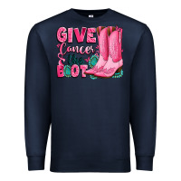 Navy give cancer the boot Premium Sweatshirt - LillyAllenDesigns