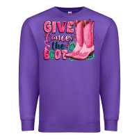 Give Cancer The Boot Premium Sweatshirt | Teevron