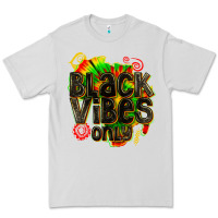 Dove Grey black vibes only Premium Tee - texasbilliewilder