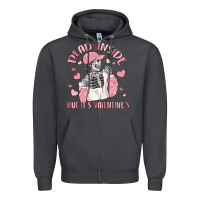 Smoke dead inside but it's valentine's Zipper Hoodie - MaliasSmallBusiness