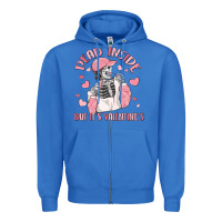 True Royal dead inside but it's valentine's Zipper Hoodie - MaliasSmallBusiness