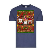 Vintage Denim christmas gnomes Vintage Tee - Artiststas