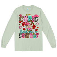 Matcha cupid find me a cowboy Long Sleeve Tee - NancyCooperArtShop