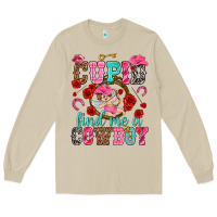 Mushroom cupid find me a cowboy Long Sleeve Tee - NancyCooperArtShop