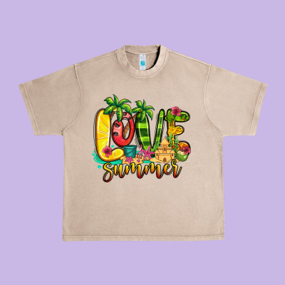 Love Summer Urban Heavy Tee Designed By Jasminsmagicworld