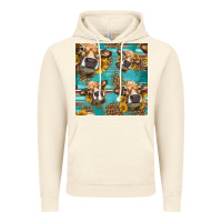 Vintage Artic western sunflowers cow seamless pattern Vintage Hoodie - HRA Design Shop