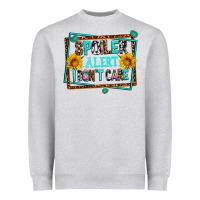 Heather Grey spoiler alert i dont care Heavyweight Sweatshirt - AdoDesignShop