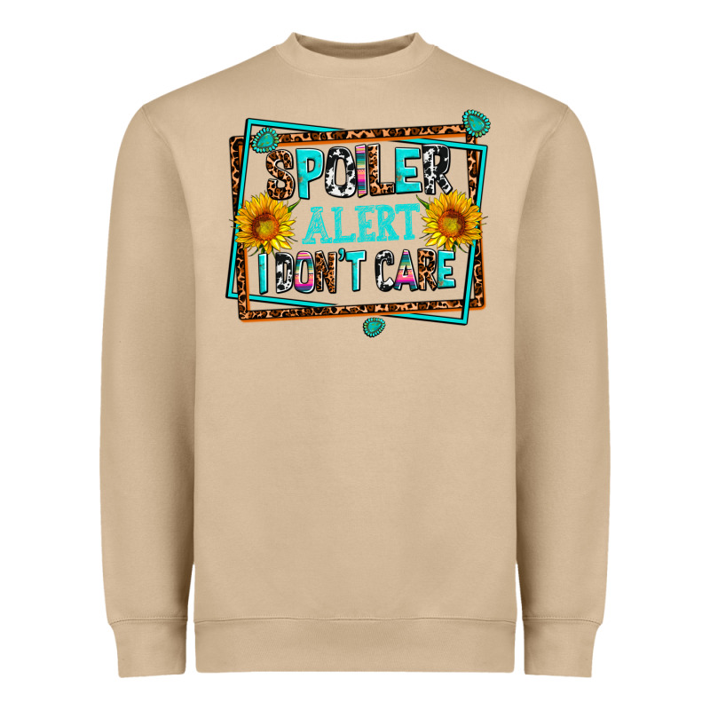 Spoiler Alert I Dont Care Heavyweight Sweatshirt by AdoDesignShop | Teevron