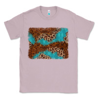 Lilac turquoise glitter leopard background Classic Tee - AdoDesignShop