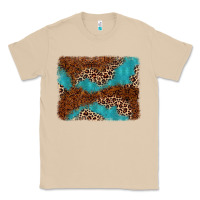 Mushroom turquoise glitter leopard background Classic Tee - AdoDesignShop
