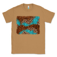 Toasted Coconut turquoise glitter leopard background Classic Tee - AdoDesignShop