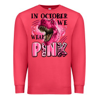 Cardinal in october we wear pink dinosaur Premium Sweatshirt - LillyAllenDesigns