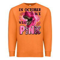 Carrot in october we wear pink dinosaur Premium Sweatshirt - LillyAllenDesigns