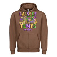 Chestnut laissez les bon temps rouler Zipper Hoodie - MaliasSmallBusiness