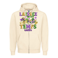 Sandshell laissez les bon temps rouler Zipper Hoodie - MaliasSmallBusiness