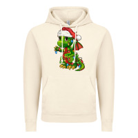 Vintage Artic Christmas Cute Dragon Vintage Hoodie - FaDigitalArtStudio