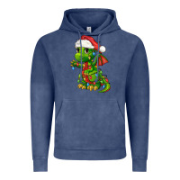 Vintage Denim Christmas Cute Dragon Vintage Hoodie - FaDigitalArtStudio