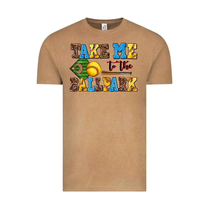 Take Me To The Ballpark Softball Vintage Tee by AdoDesignShop | Teevron