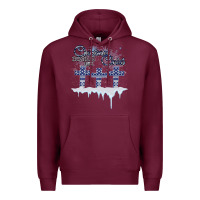 Burgundy Christmas Christ Begins With Premium Hoodie - Bettercallsaul