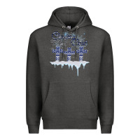 Charcoal Heather Christmas Christ Begins With Premium Hoodie - Bettercallsaul