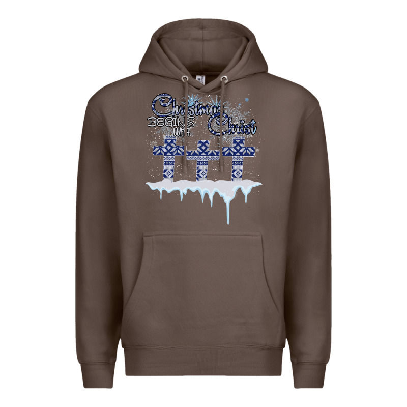 Christmas Christ Begins With Premium Hoodie by Bettercallsaul | Teevron