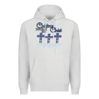 Dove Grey Christmas Christ Begins With Premium Hoodie - Bettercallsaul