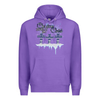 Purple Christmas Christ Begins With Premium Hoodie - Bettercallsaul