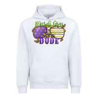 White mardi gras dude Urban Hoodie - CowGirlArtShop