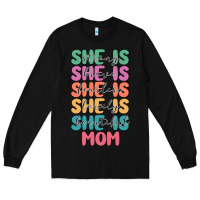 Black she is mom Long Sleeve Tee - JahusDesignShop